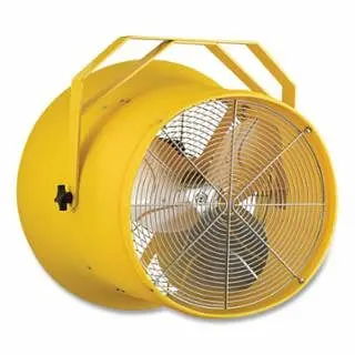 Allegro 9541 Series High Output Fan, 18 , 3-Blades, Yellow, Incorporates Metal Yoke Bracket, 9541-18