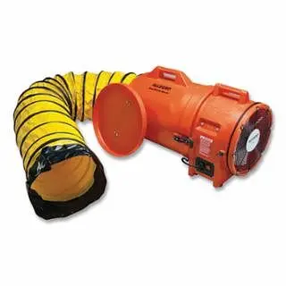 Allegro Axial AC ABS Plastic Blower, 1 Hp, 115 V/230 V, 12 Blower Canister & 25 Ft Ducting, 9543-25