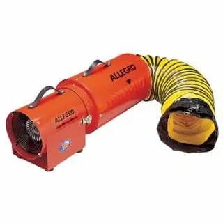 Allegro AC Com-Pax-Ial Blowers Canister, 1/3 Hp, 115 V, 25 ft Ducting, 9534-25