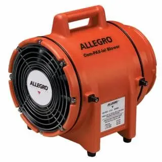Allegro Convertible Plastic Com-Pax-Ial Blowers, 1/3 Hp, 115 VAC, 5 ft Electric Cord, 9533