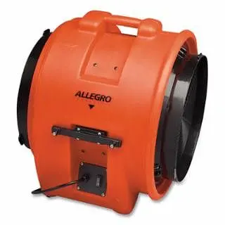 Allegro Tough Axial AC Polymer Blower, 1 Hp, 115 V, 16 Blower Only, Single piece per pack, 9553