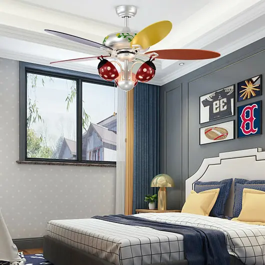 Costway 52 Inch Kids Ceiling Fan Pull Chain Regulation, ES10062US