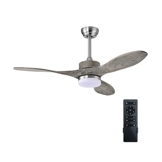 Costway Precision-Engineered 48 Inch Wood Ceiling Fan LED Lights and 6 Speed Levels, ES10180US-SL