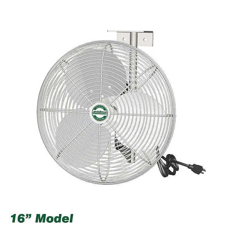 J&D Manufacturing EZ Breeze Fan 16" White, 115V 1/10 HP, VDB16G