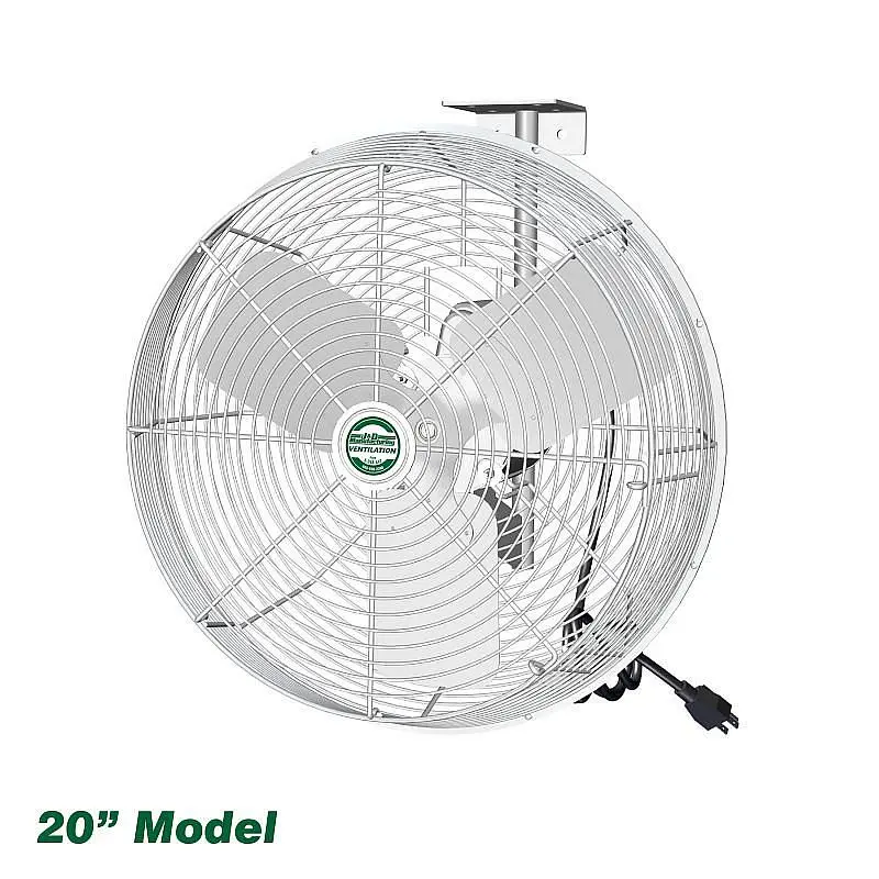 J&D Manufacturing Green Breeze Fan 20" Pure White, VBG20