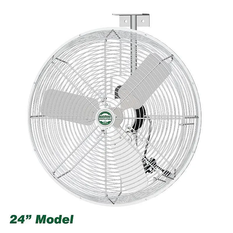 J&D Manufacturing Hunter Green Breeze Fan 24" Bright White, VGB24