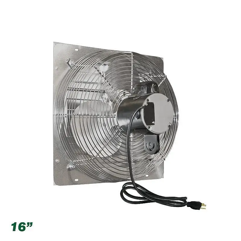 J&D Manufacturing Shutter Fan, 16" 115V 1/10 HP, VES161C