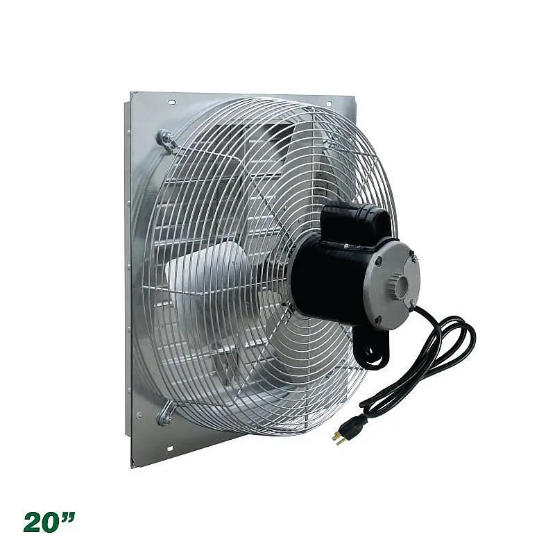 J&D Manufacturing Shutter Fan, 20" 115/230V 1/10 HP, VES201