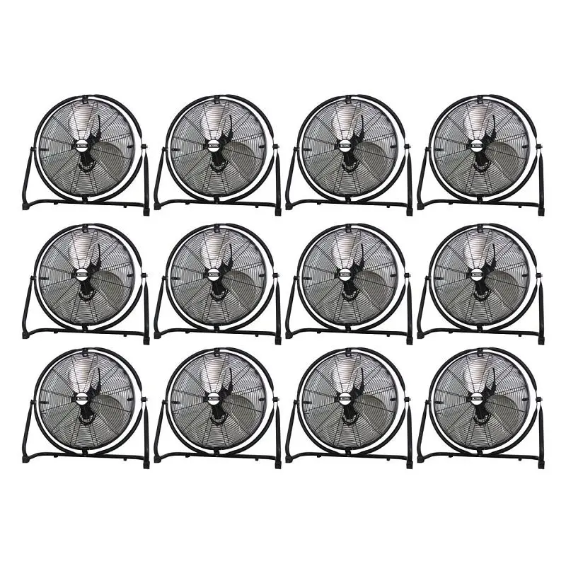 K Industrial-Strength Tool International 20" 4-way Tilting High Velocity Industrial Floor Fan (Pallet 12), KTI77720-P...