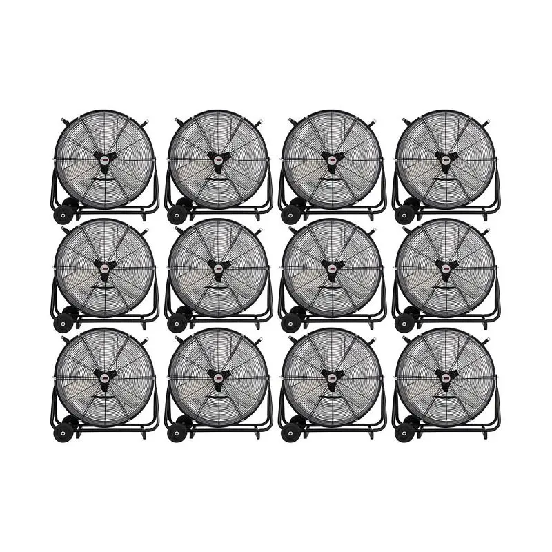 K Tool International 24" Direct Drive Industrial Tilting Drum Fan (Pallet 12), KTI77741-PL12