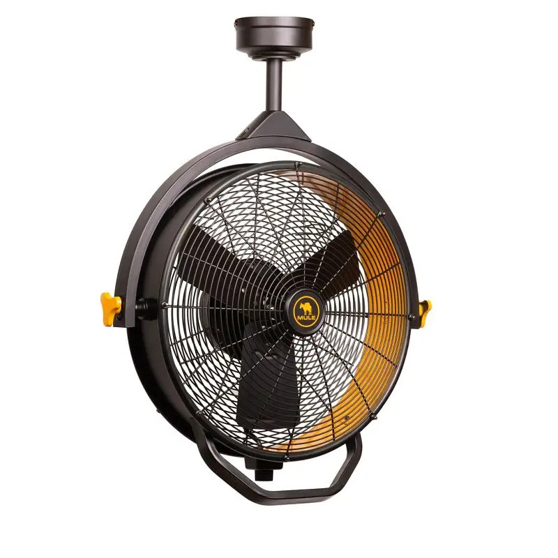 MULE 18-inch Ceiling Mounted Garage Fan Remote, Countersunk Plug- Cord, 52006-48