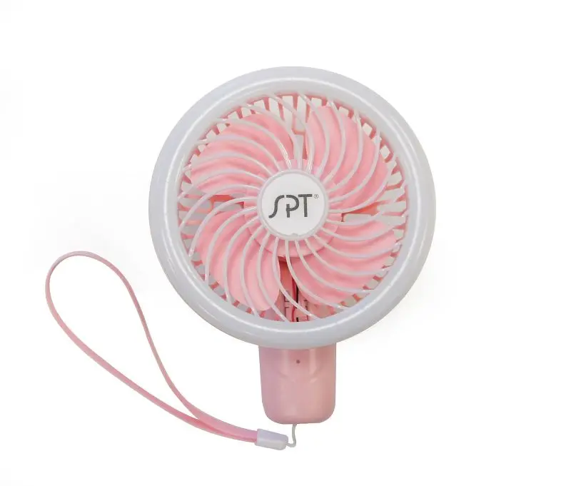 Sunpentown Big Personal Hand-Held Fan, Pink, SF-007P