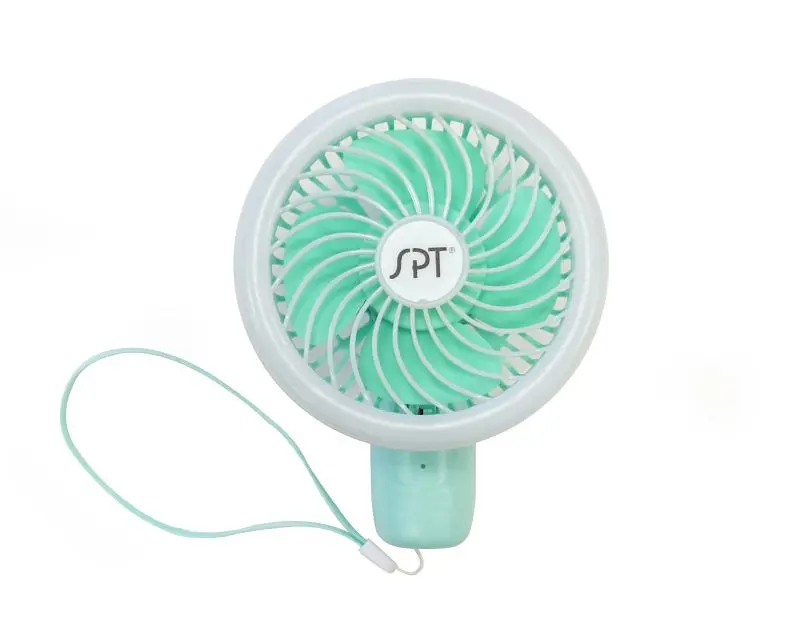Sunpentown Personal Hand-Held Fan, Sage, SF-007G