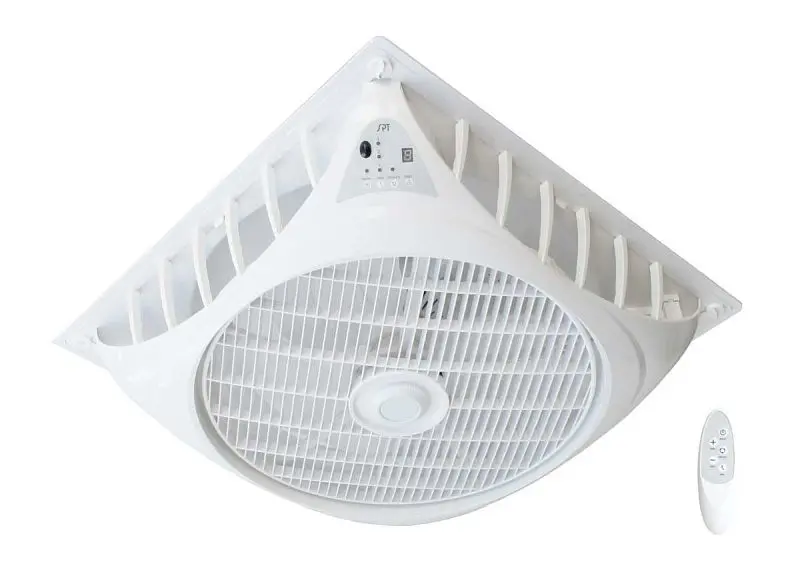 Sunpentown Wear-Resistant 16" DC-Motor Drop Ceiling Fan, SF-1691C