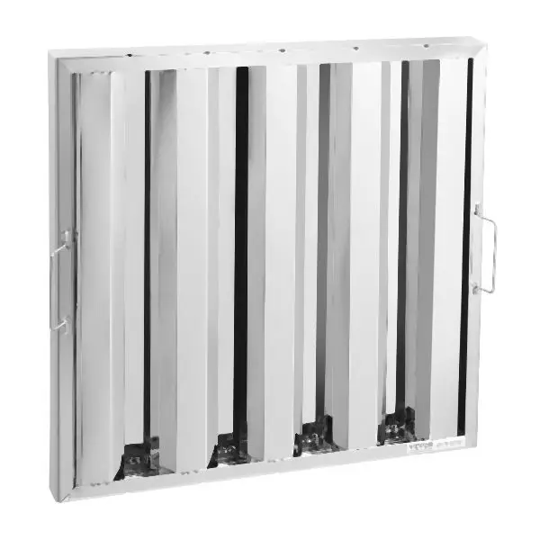 VEVOR 19.5Wx19.5H Inch Commercial Hood Filter Range Hood Baffle Stainless High-Carbon Steel, SYYYZLYQ2020GR0UQV0