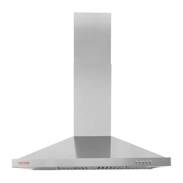VEVOR Diamond-Pattern Wall Mount Range Hood, Ductless Chimney-Style Kitchen Stove Vent, Noise Level ≤62db, D30INCH200CFM...