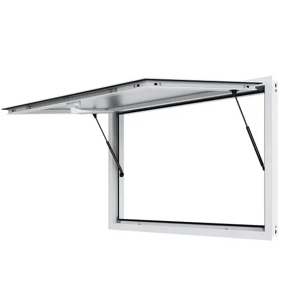 VEVOR Distinctive Concession Window 60"x36", Aluminum Alloy Food Truck Service Window Awning Door & Drag Hoo...