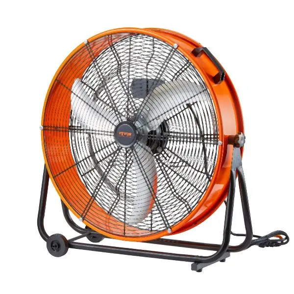 VEVOR Drum Fan 24 Inch High Velocity Industrial Use 3-Speed 8600CFM Warehoutilize, GYLSFS24YCACTZXEZV1
