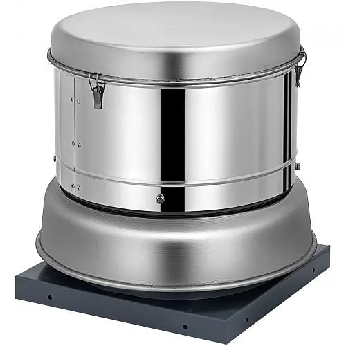 VEVOR Flexible Restaurant Hood Roof Exhaust Fan 2400cfm Commercial 680 Rpm Kitchen 110V, CTPQS2400CFM00001V1
