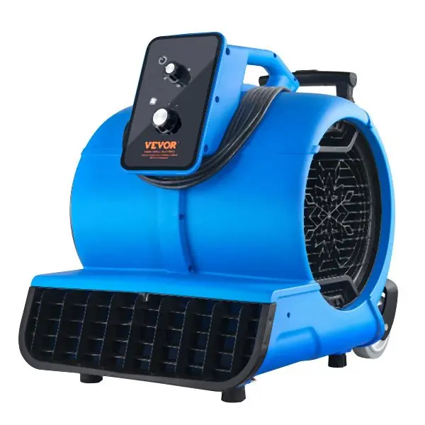 VEVOR Floor Blower 1560 RPM 4000 CFM Air Mover 3 Blowing Angles 3-Speeds, FXZXDMGFJ155NADD1V1