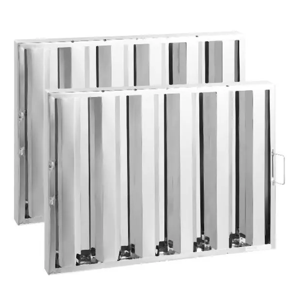 VEVOR Plug-and-Play 24.5Wx19.5H Inch Commercial Hood Filter Range Hood Baffle Stainless Steel, 2 Pieces, SYYYZLYQ2520QOXTYV0