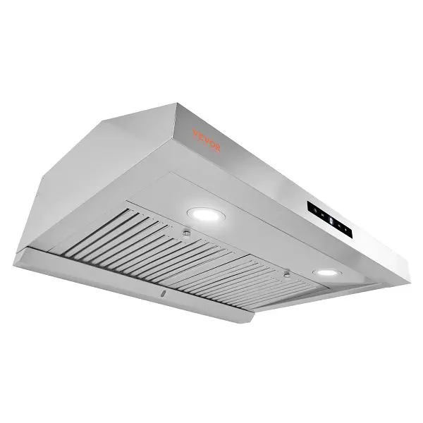 VEVOR Under Cabinet Range Hood, Dual Motors Ductless Kitchen Stove Vent, J30INCH558CFMM6PXV1