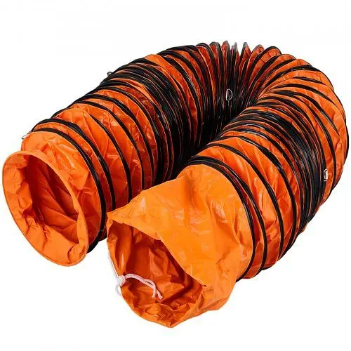 VEVOR Visible 25ft PVC Flexible Duct Hosing Exhaust Fan 12" Diameter, TFGDBDB12YC-25YC1V0