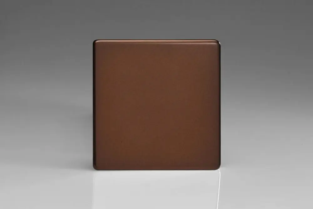 Varilight 1-Gang Blank Plate Dimension Screwless Mocha XDMSBS