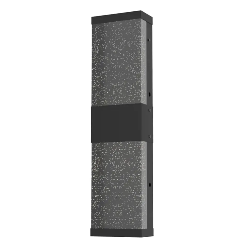 2-Light Black Dimmable Led Wall Light Flush Mounted Sconce Living Bedroom Aisle #7032