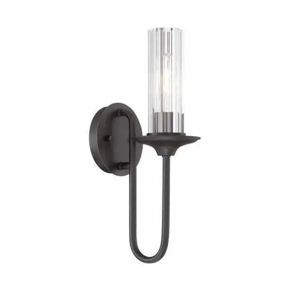 Cordelia Lighting Vintage Bronze Wall Sconce Airy Damaged Box