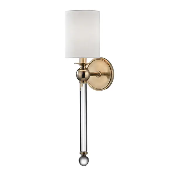 Gordon 1 Light Wall Sconce - Aged Brass
