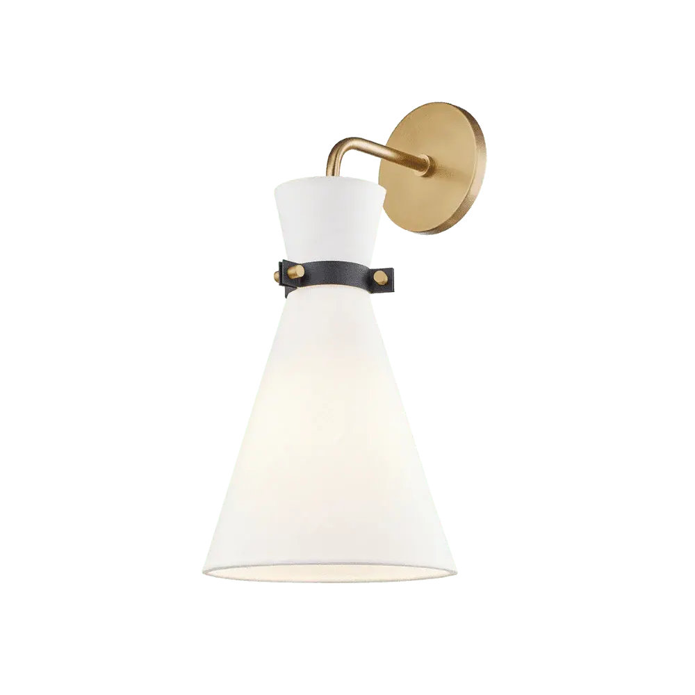 Julia 1 Light Wall Sconce Aged Brass | Outlet