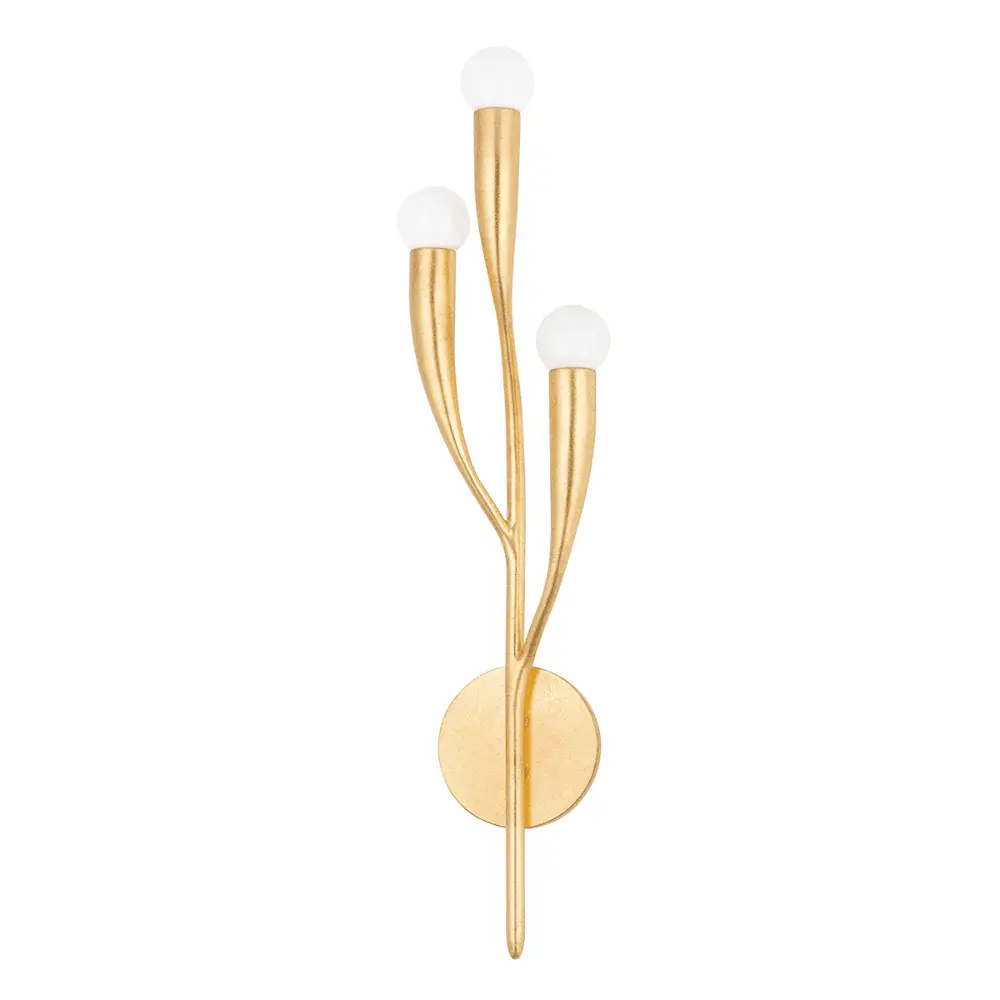 Labra 3 Light Wall Sconce - Vintage Gold Leaf