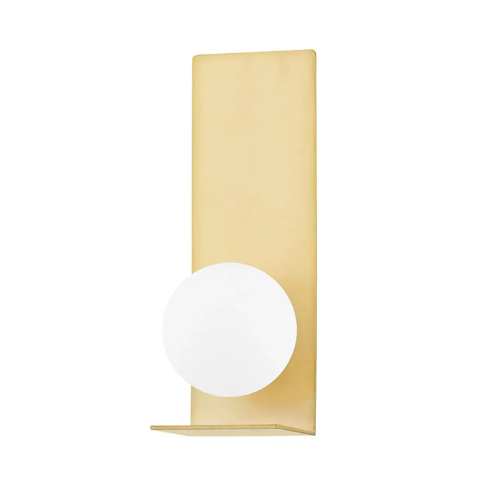 Modern Linear Lani Wall Sconce - Aged Warm alloy