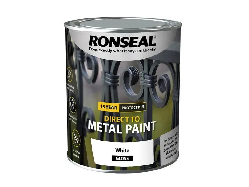 Direct to All-metal Paint White Gloss 750ml