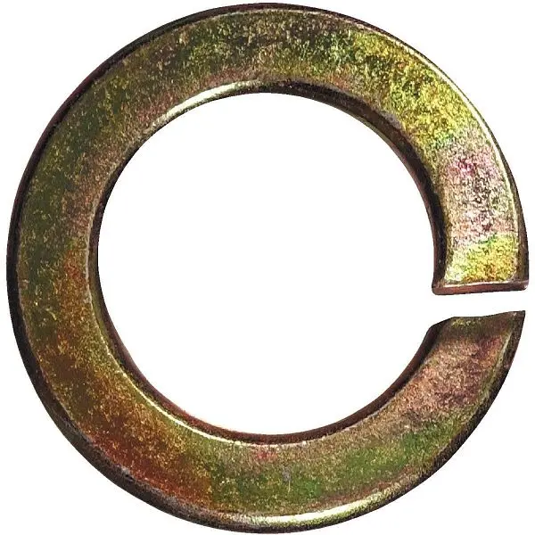 HILLMAN Extra-Large 3/4 Inch Alloy Steel Yellow Dichromate Split Lock Washer, 20 pieces, 300324