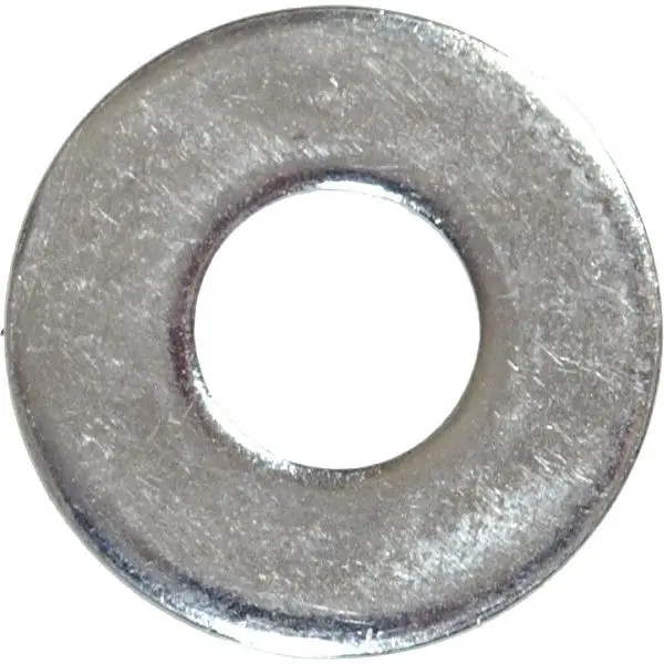 HILLMAN 1/2 Inch Carbon Steel Zinc Plated Flat USS Shoulder Washer, 5 pieces, 6435