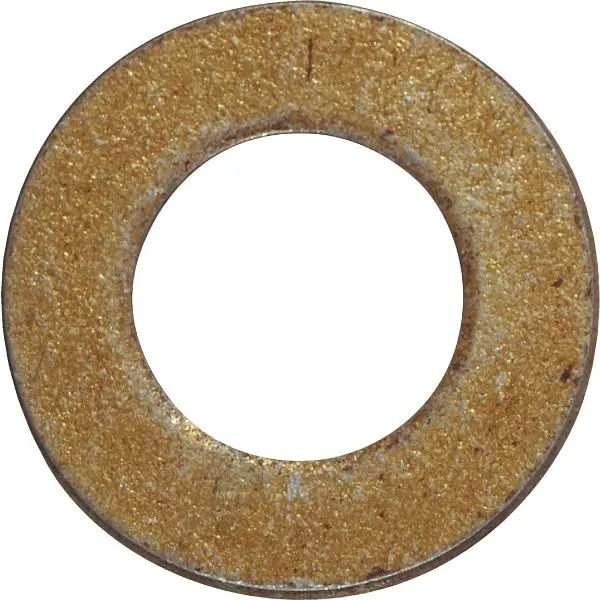 HILLMAN 3/8 Inch Hardened Steel Yellow Dichromate Flat Washer, 100 pieces, 280303