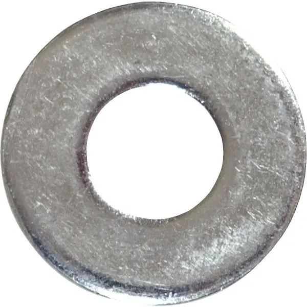 HILLMAN 1/4 Inch High-Carbon Steel Zinc Plated Flat USS Shoulder Washer, 100 pieces, 270055