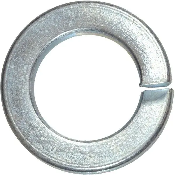 HILLMAN Precision 3/8 Inch Hardened Steel Zinc Plated Split Lock Washer, 100 pieces, 300024