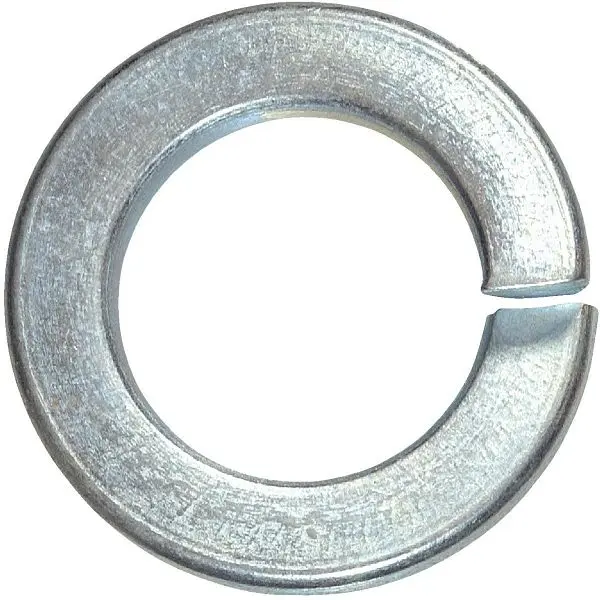 HILLMAN Secure 7/16 Inch Hardened Steel Zinc Plated Split Lock Lock Washer, 50 pieces, 300027