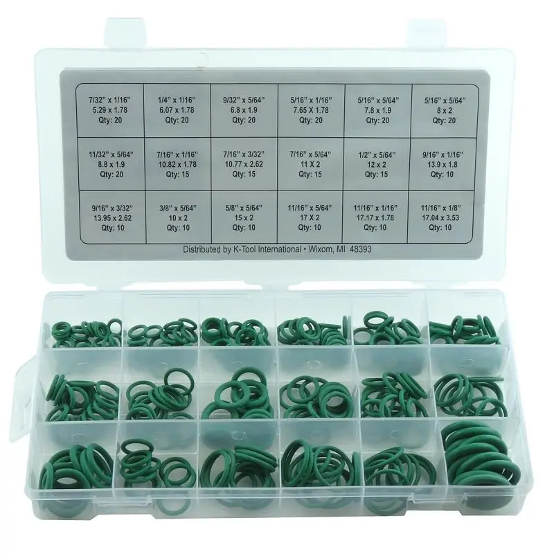 K Tool International 270 pieces HNBR O-Ring Assortment, KTI00086