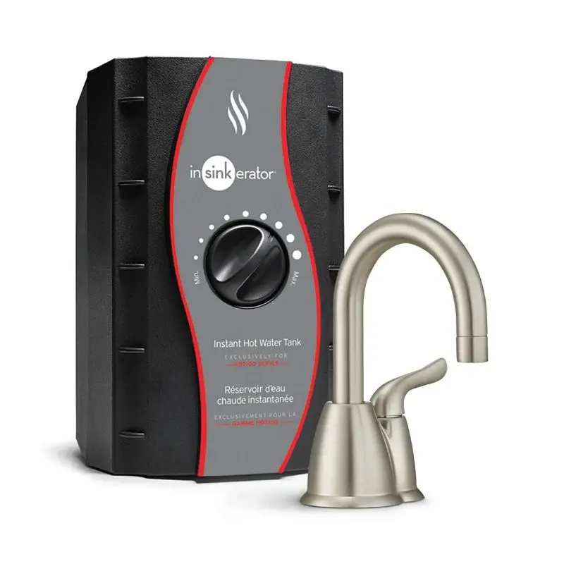 InSinkErator H-HOT150SN-SS Real-time Hot Water Dispenser System Faucet, 2/3 gal Tank, Metal/Plastic/Stainless Steel