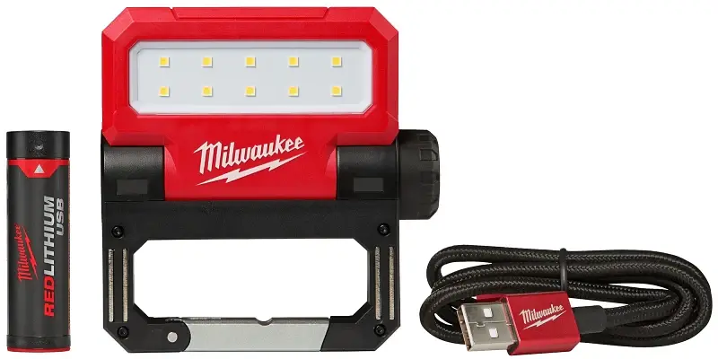 Milwaukee ROVER 2114-21 Flood Buoyant, 10-Lamp, LED Lamp, White Light, 550 Lumens, Plastic Fixture