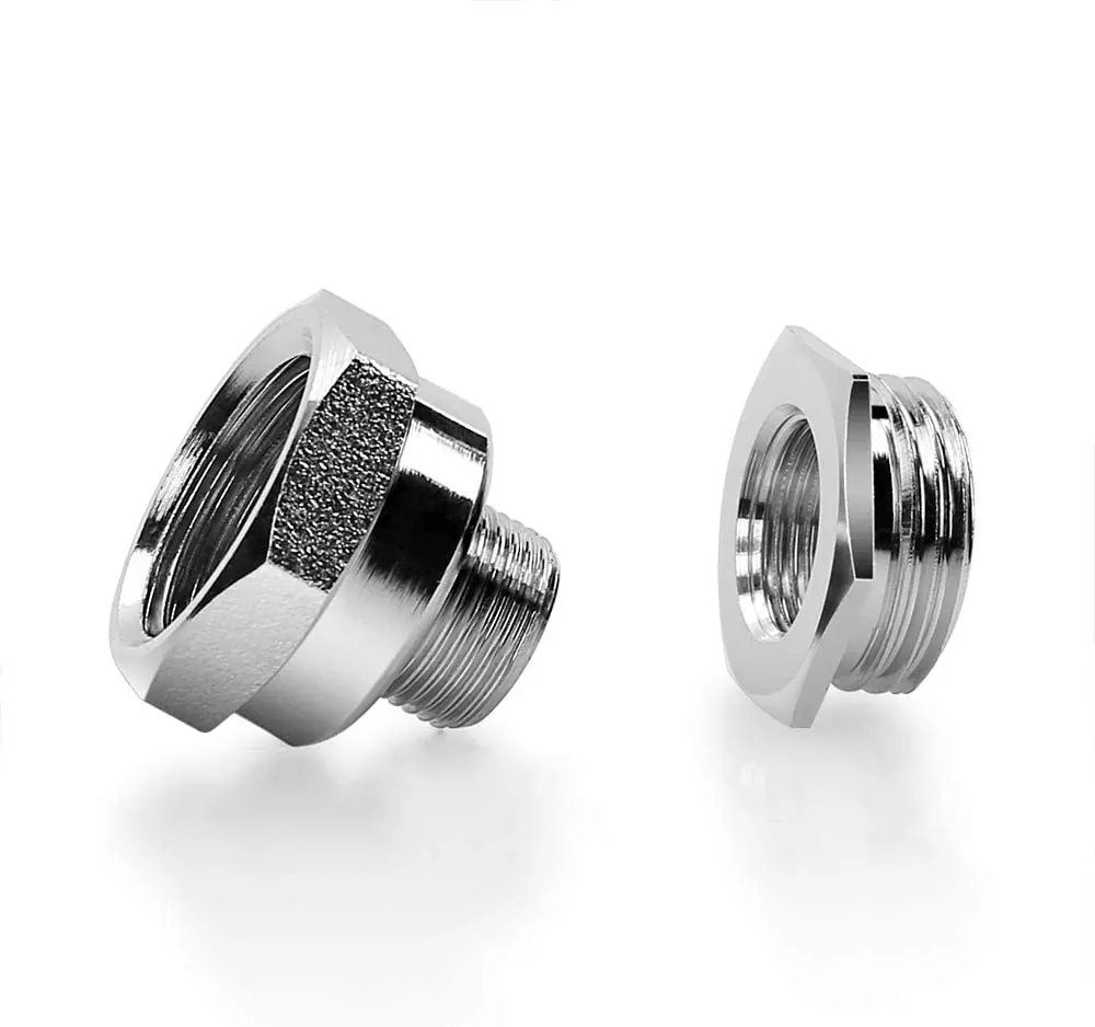 Frizzlife Warm alloy NPT Thread Pipe Fitting Converter-1/2 to 3/8 inch Comp
