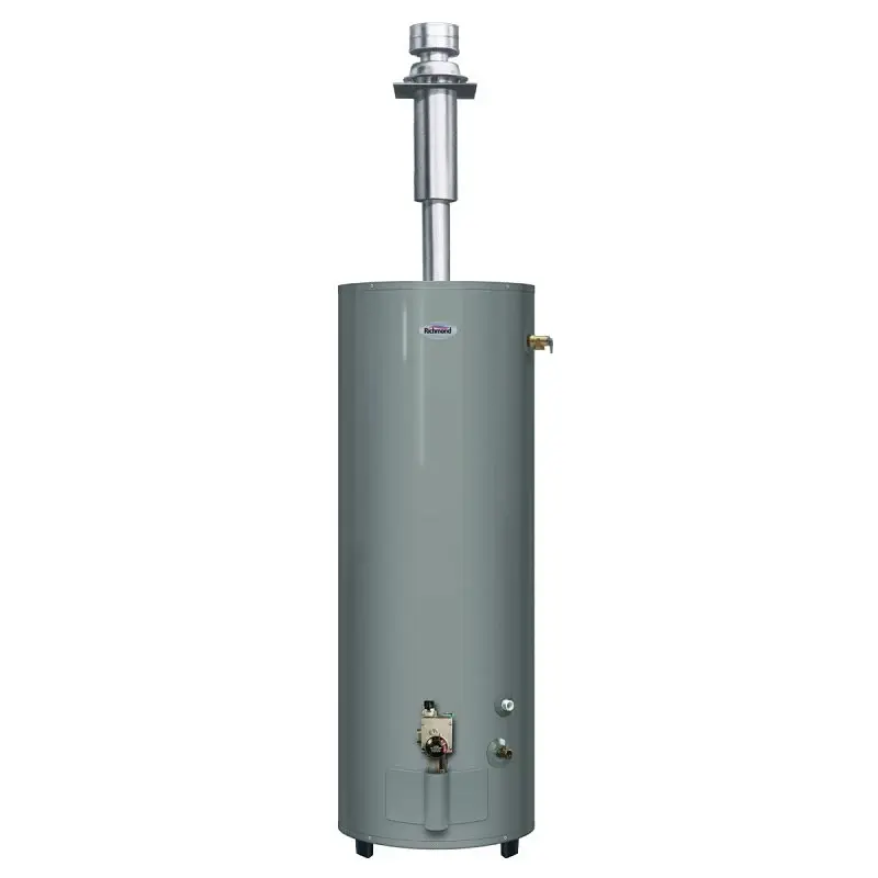 Richmond Essential Series 6V40FT3 Gas Water Heater, LP, Pure Gas, 40 gal Tank, 57 gph, 0.59 Energy Efficiency