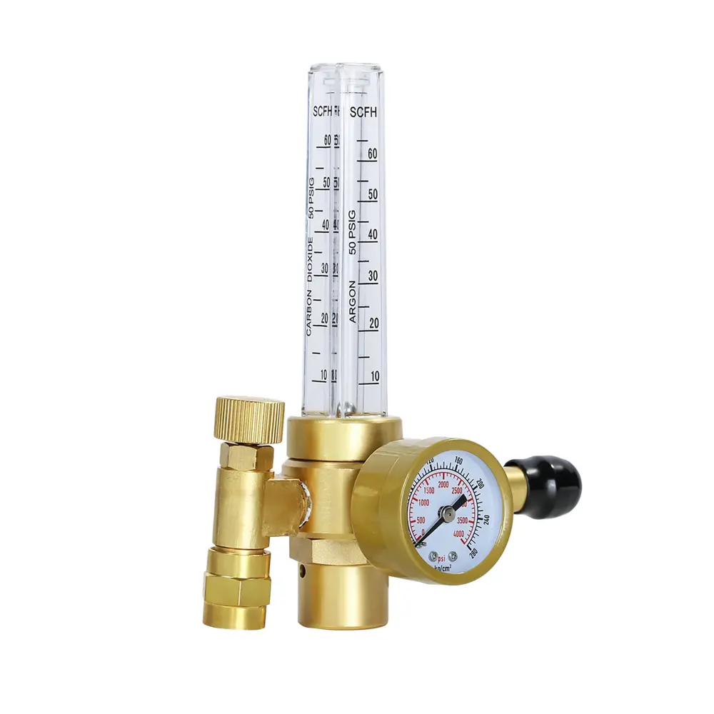 CO2/Argon Flow Gauge Regulator CGA580 Inlet Connection