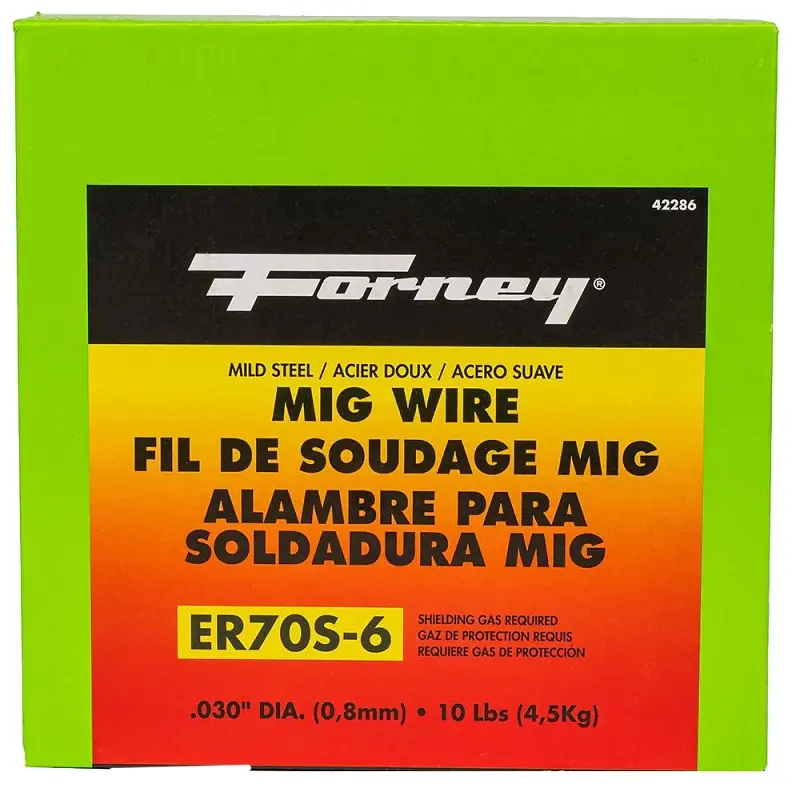 Forney 42286 MIG Welding Wire, 0.03 Dia, Mild Hardened, 70,000 psi Tensile Strength