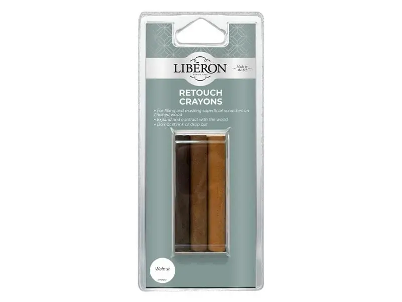 Gap Filling Liberon Retouch Crayons Walnut (3 Pack)