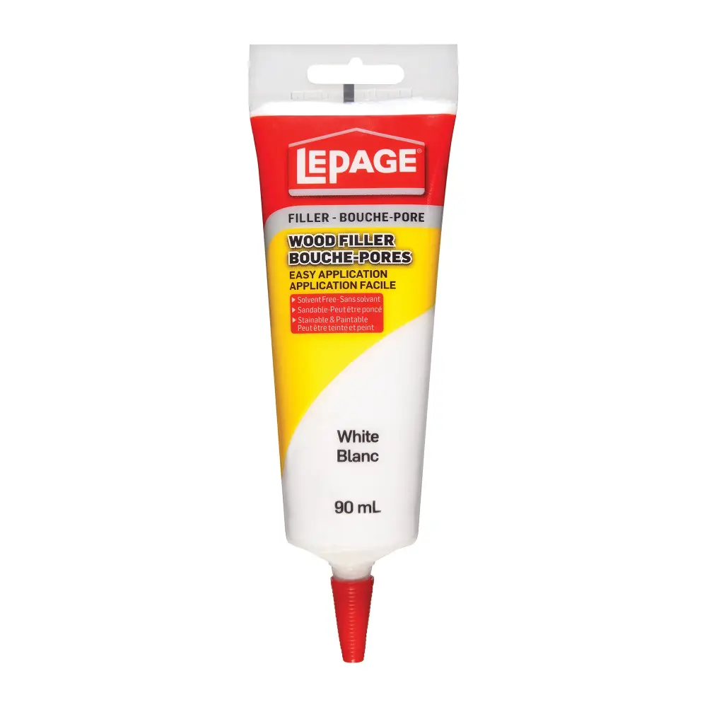 White Tinted Wood Filler, 90 ml